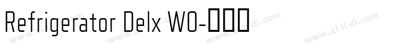 Refrigerator Delx W0字体转换